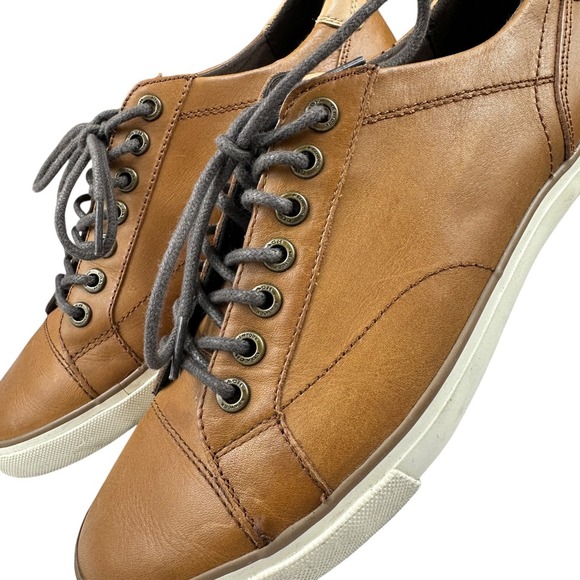 Coach Perkins Mens Leather Sneakers Saddle Brown Size 9.5 - Picture 8 of 16